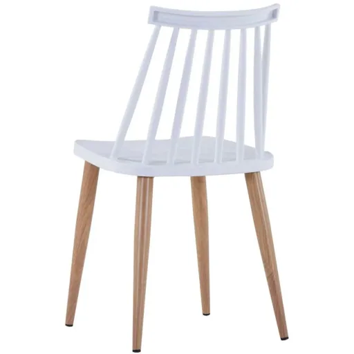 Dining room chairs 2-seater plastic white