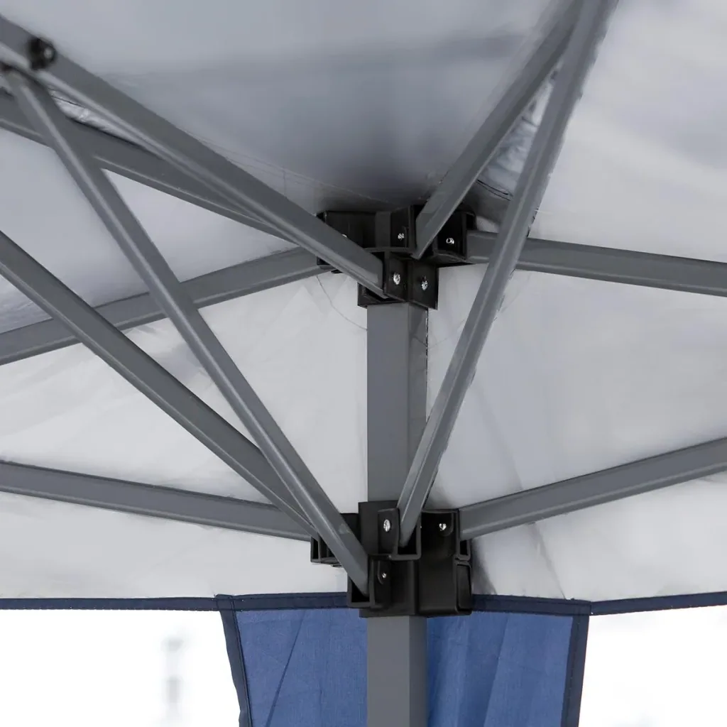 Pop-up gazebo foldable dark blue
