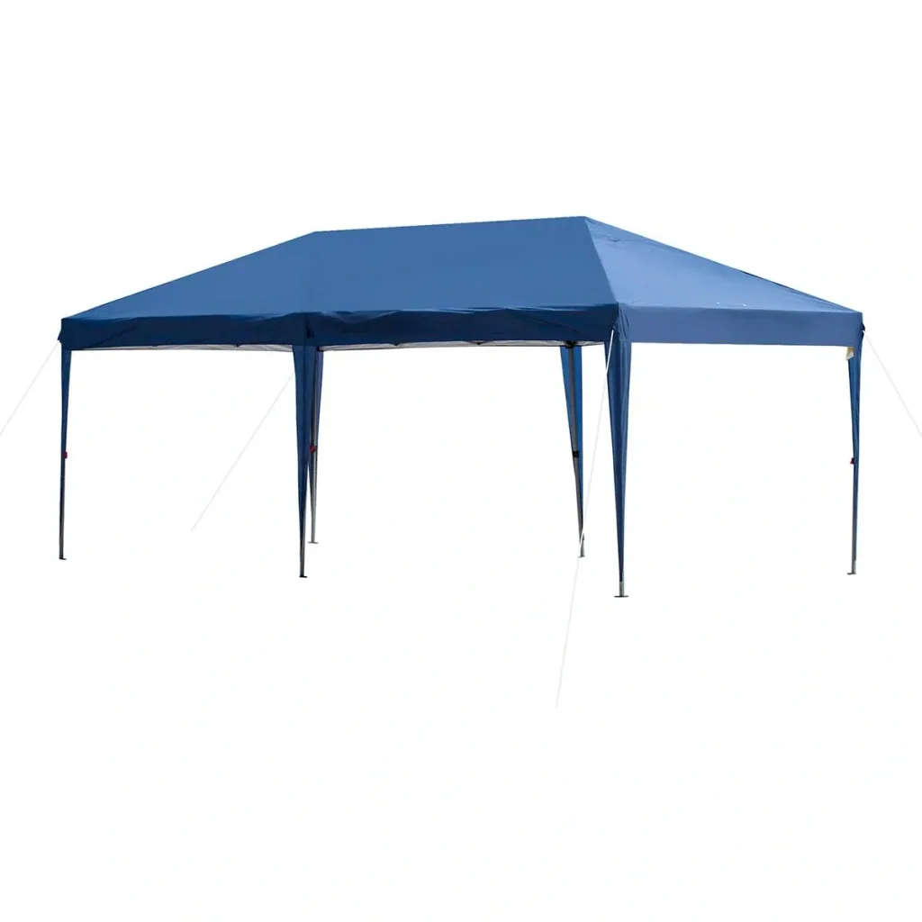 Pop-up gazebo foldable dark blue