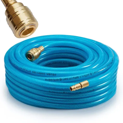 15 m air hose with quick coupling and plug