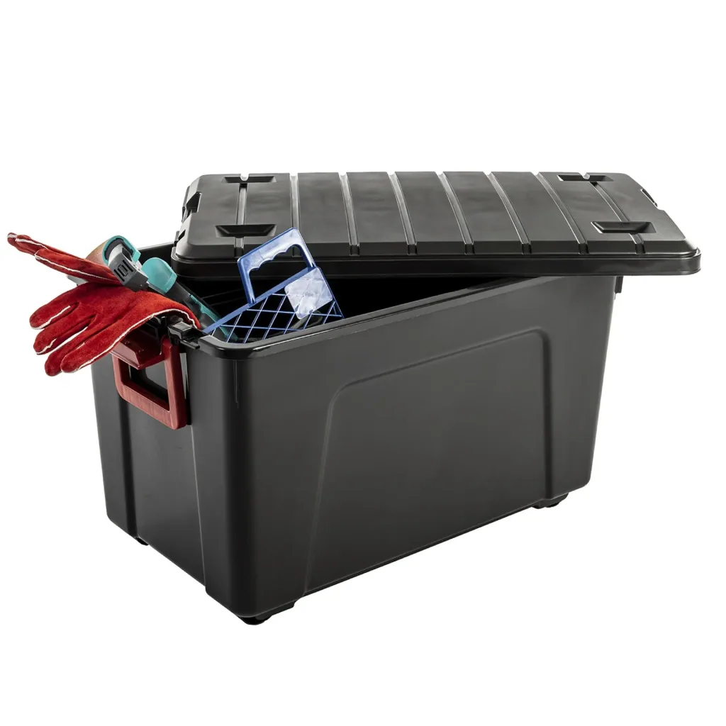 Multifunctionele opbergbox 110 liter, met wielen