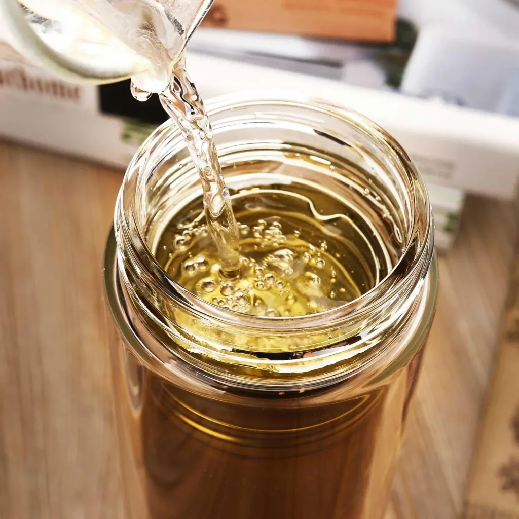 Double-walled glass tea bottle, 500 ml
