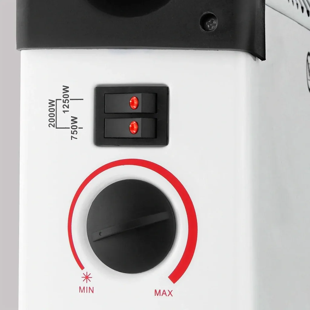 Heater with convector white 2000W