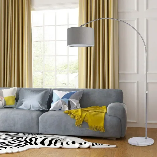 Arc lamp L with marble base