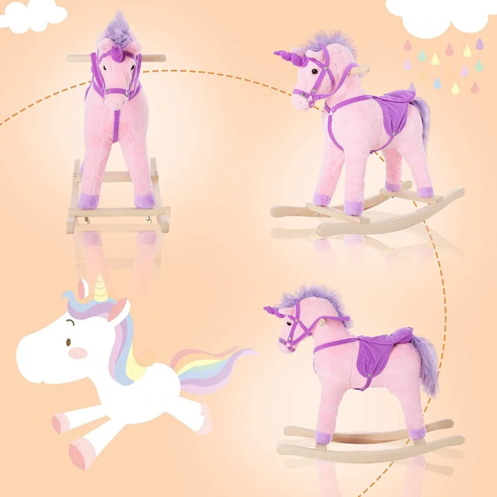 Rocking horse as a unicorn