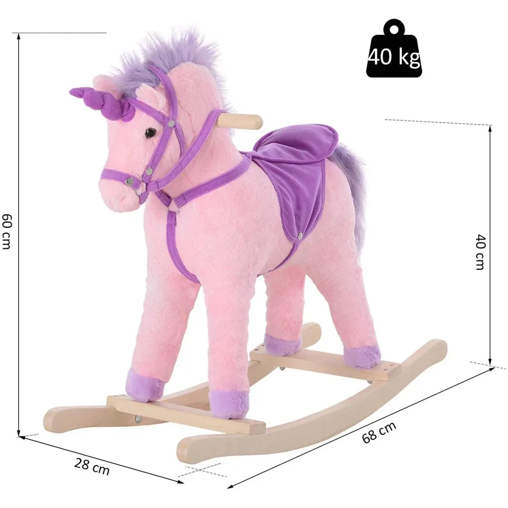 Rocking horse as a unicorn