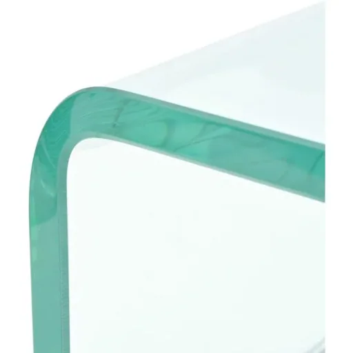 TV cabinet/monitor stand transparent 120x30x13 cm glass