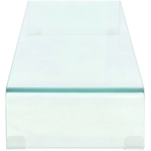 TV cabinet/monitor stand transparent 120x30x13 cm glass