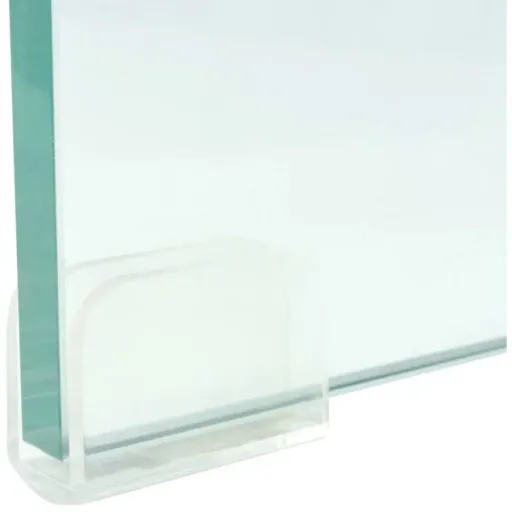 TV cabinet/monitor stand transparent 120x30x13 cm glass