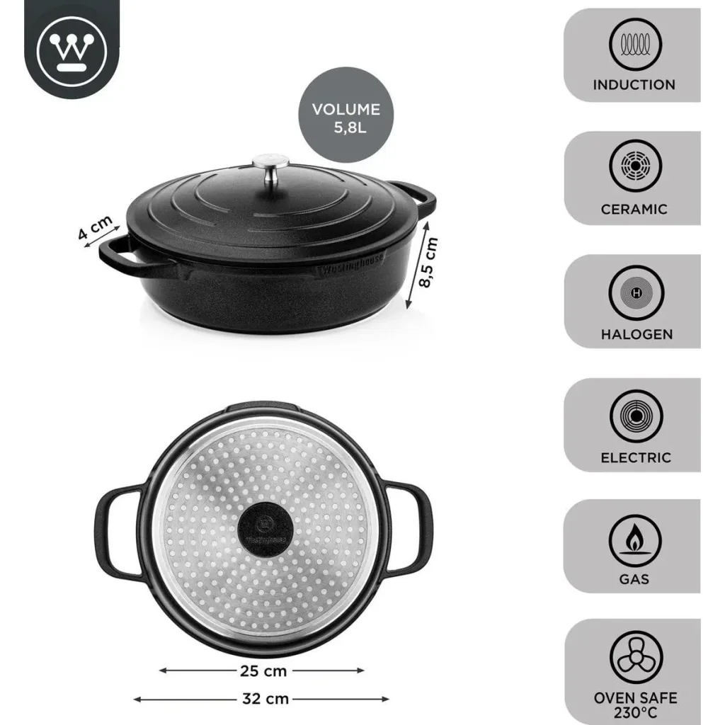 Performance Series Frying Pan - Oven Safe - 32 cm - Black