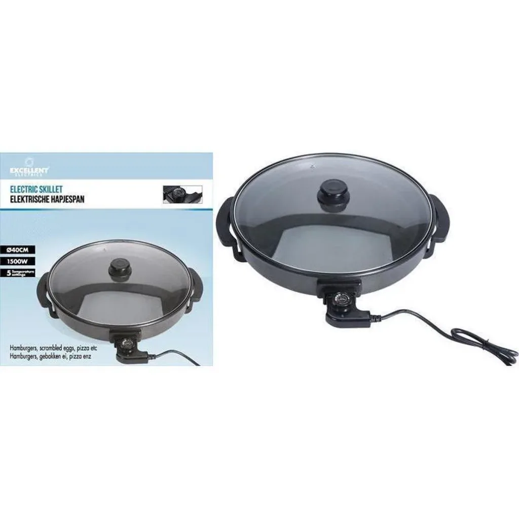 Electric frying pan with glass lid - 40cm - Excellent Electrics - Cooking & Serving - Pans - Frying pans