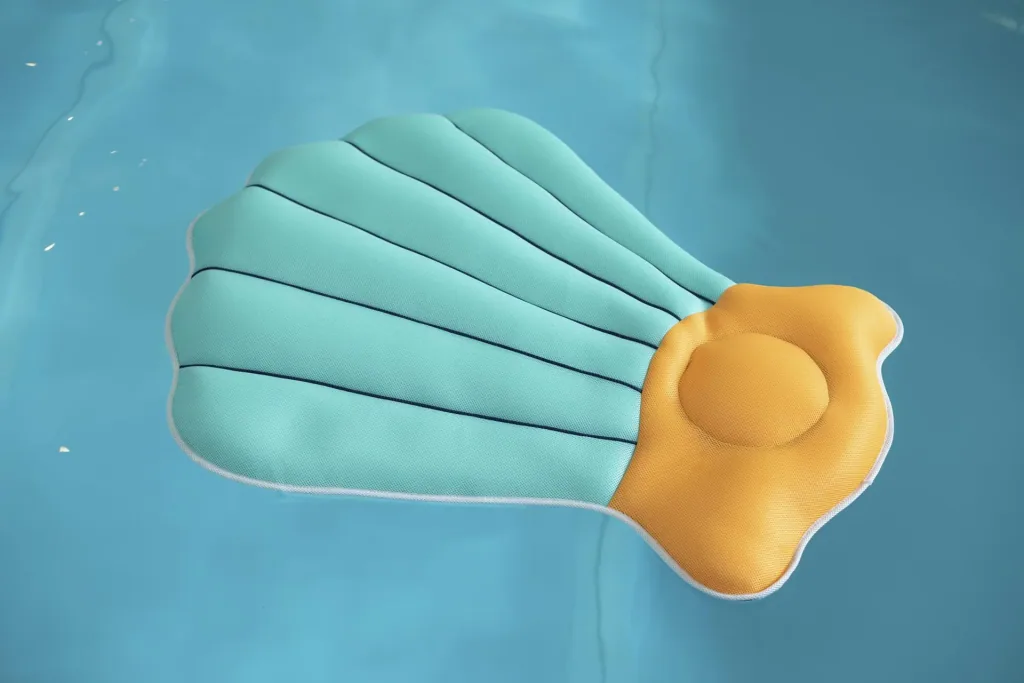 Pool Buddy giant shell turquoise, orange