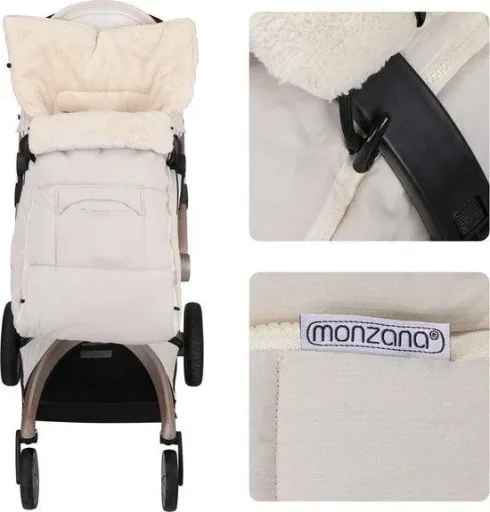 Baby Carrier Footmuff Beige | Teddy | Maxi-Cosi | with Storage Bag