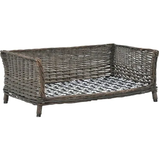 Dog basket with cushion 90x54x35 cm