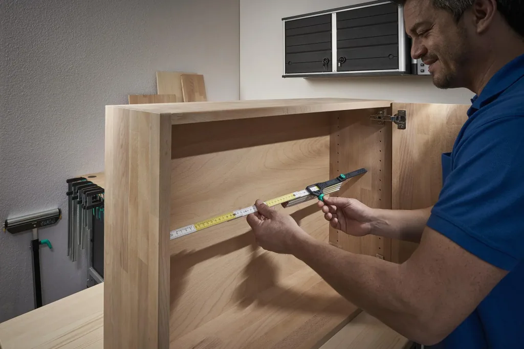 Internal dimension adapter for folding rules