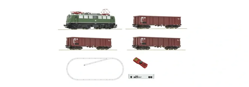 z21 start Digitalset: Electric locomotive class 140 with freight train of the Deutsche Bundesbahn