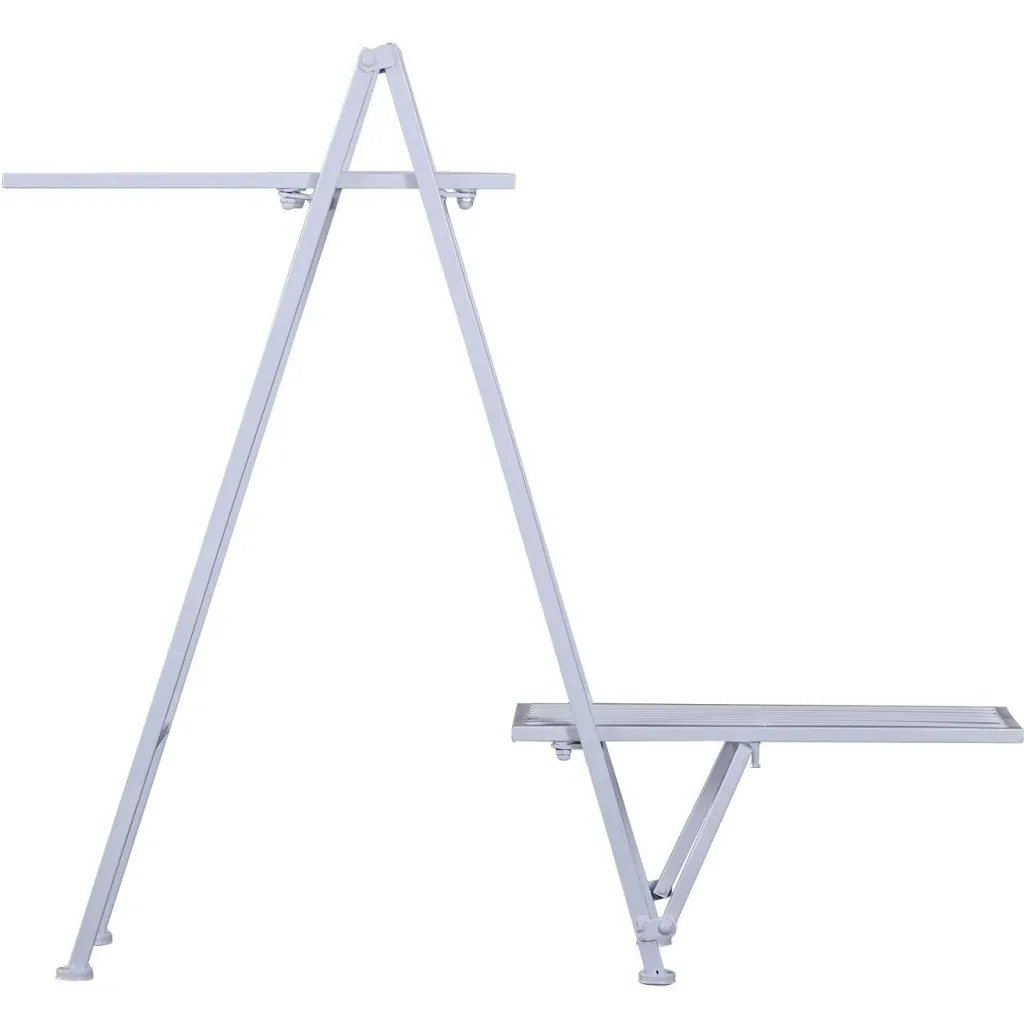 Plant shelf plant stand flower stand flower staircase metal white 86 x 24 x 81 cm