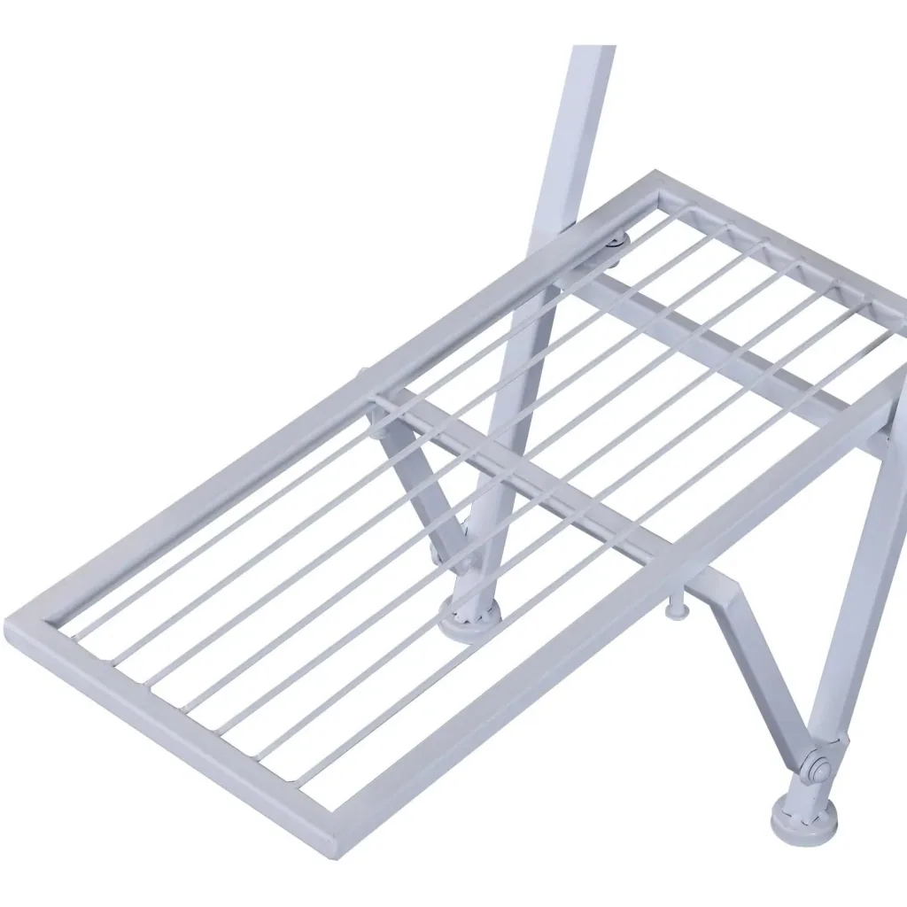Plant shelf plant stand flower stand flower staircase metal white 86 x 24 x 81 cm