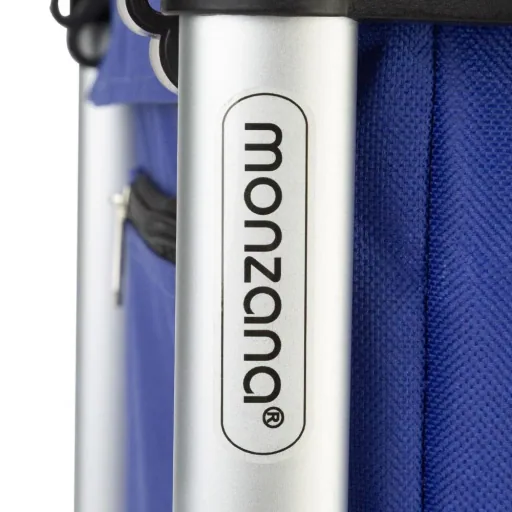 Shopping cart blue aluminum 35L 31x24x54cm