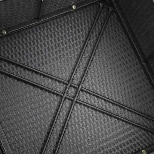Polyrotan XL lounge set, 26 pieces. Black and anthracite.
