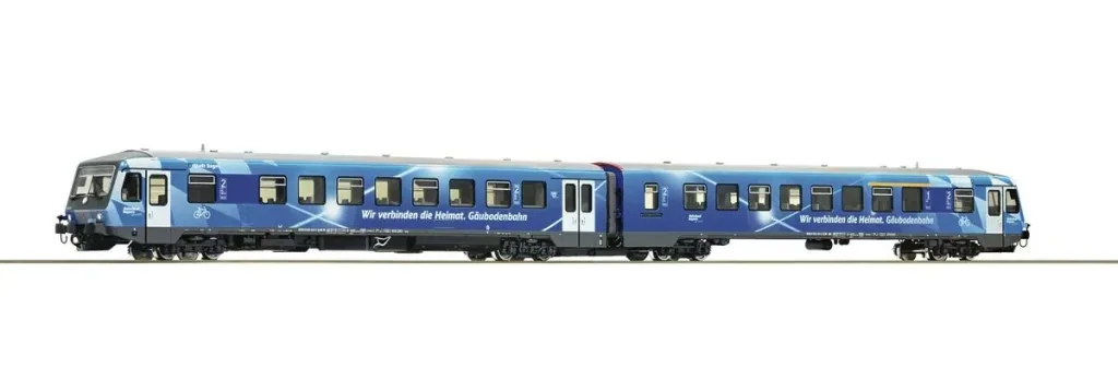 Diesel multiple unit series 628.4 of Deutsche Bahn AG in the "Bahnland Bayern" design