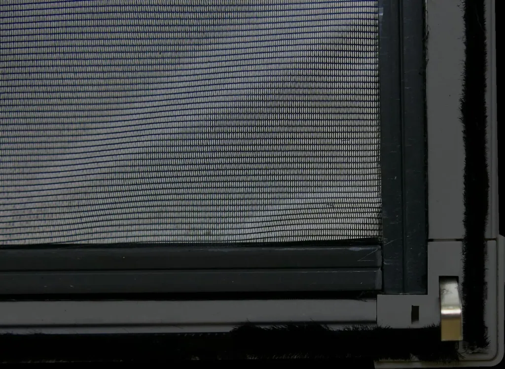 Telescopic insect screen window slim with pollen protection Pollen protection 120 x 140 cm, anthracite