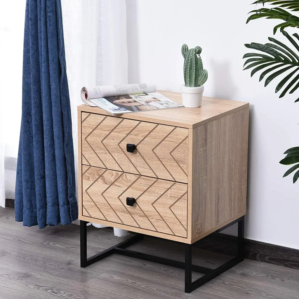 Bedside table in retro design