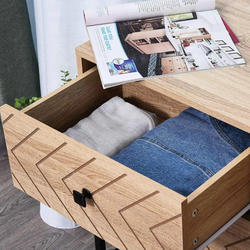 Bedside table in retro design