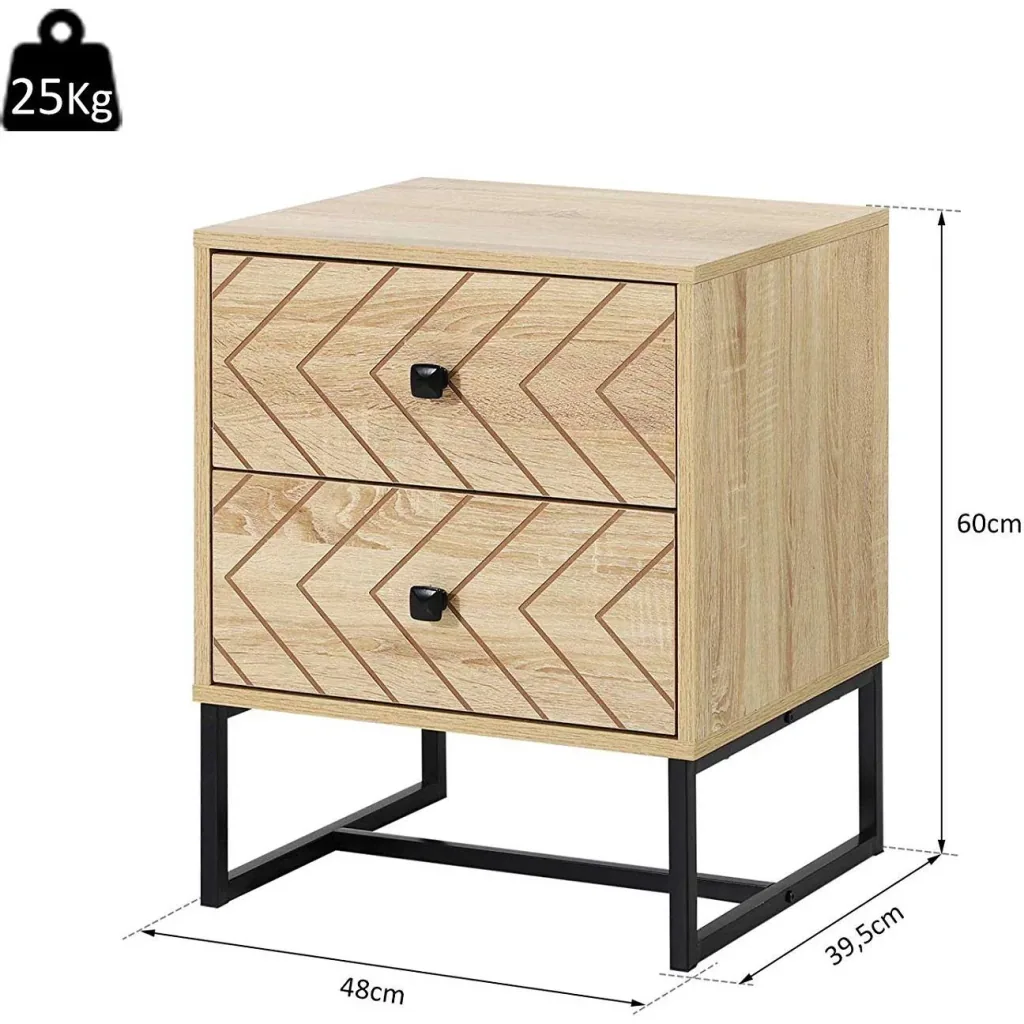 Bedside table in retro design