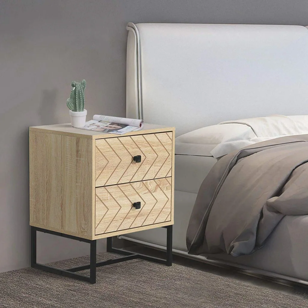 Bedside table in retro design