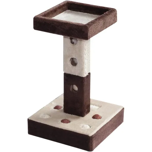 Scratching post cat tree play tree with ball and roller mice L35 x W35 x H60.5 cm