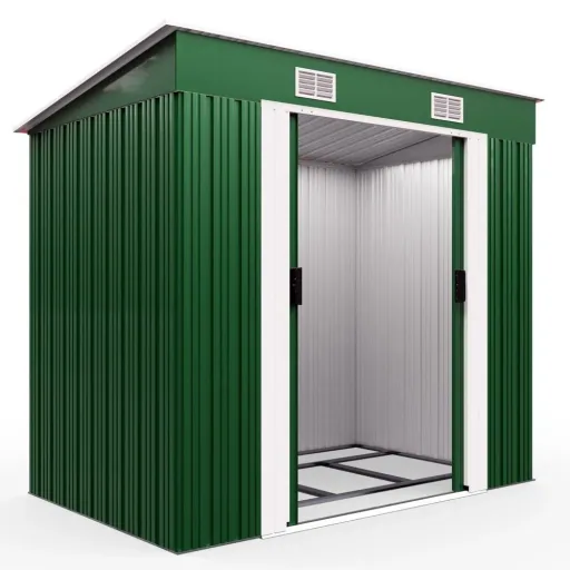 Shed green - metal 196x122x180