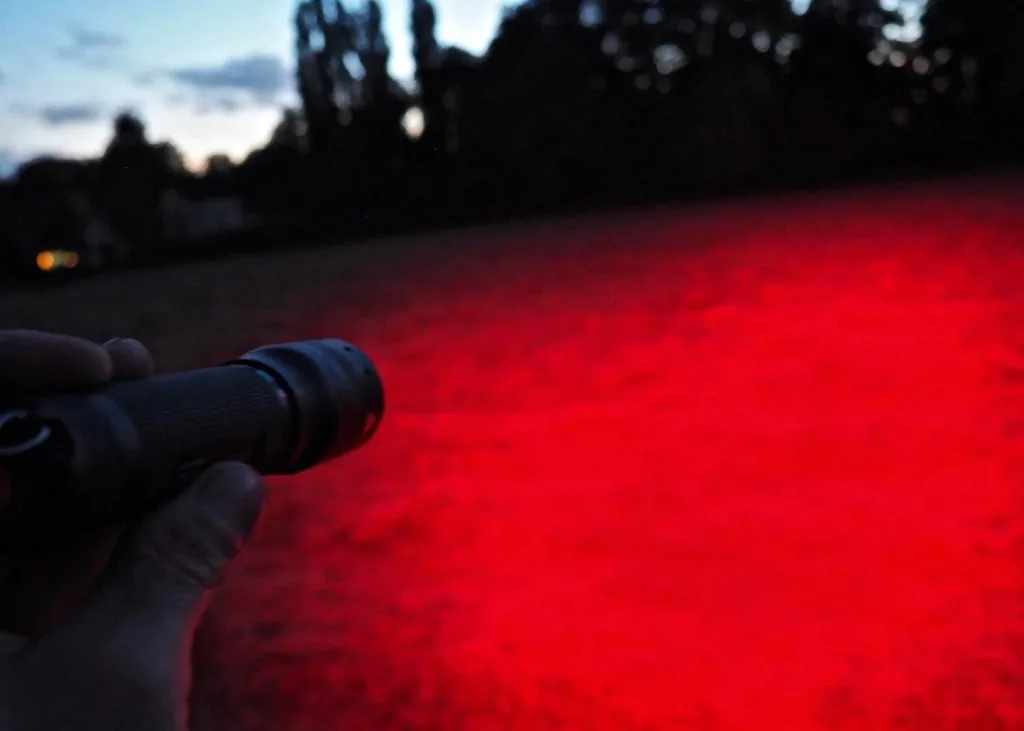LED flashlight P7QC with 4 light colors