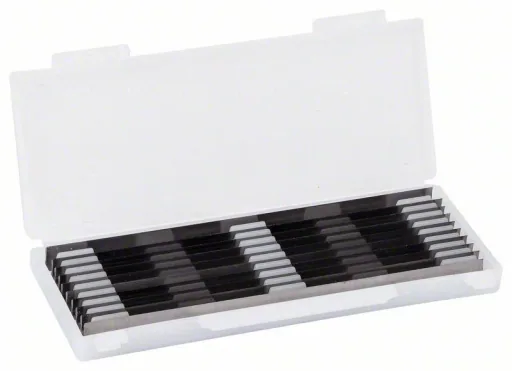 Planer blades, 82 mm, straight, carbide, 40°, 10 pieces