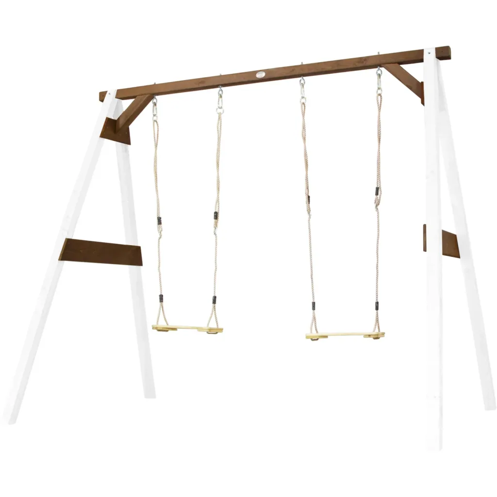 Double swing white/brown