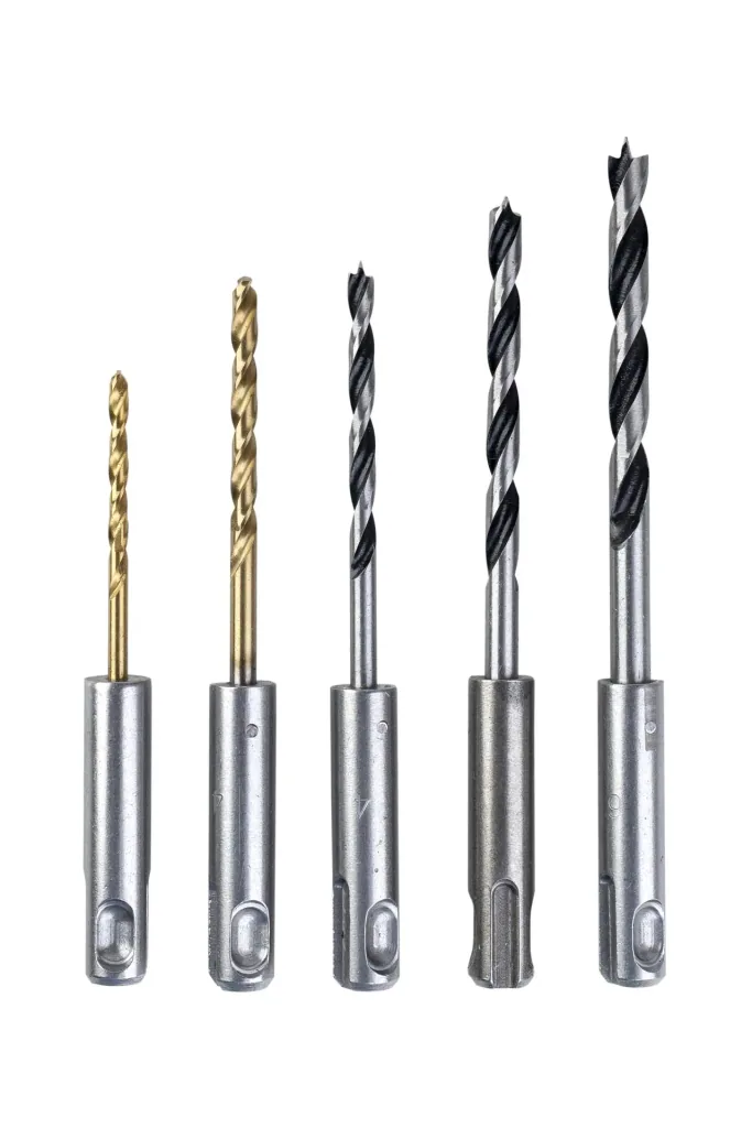 Drill bit set for wood and metal SDS plus, 5 pieces