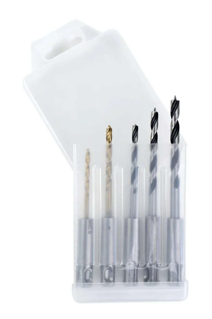 Drill bit set for wood and metal SDS plus, 5 pieces
