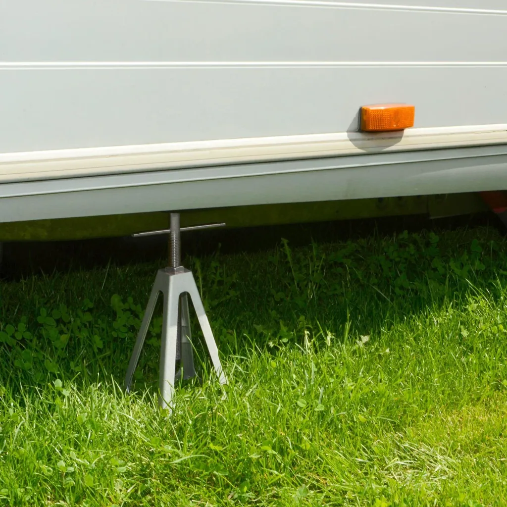 Jack stand set for caravans and motorhomes, 2 pieces