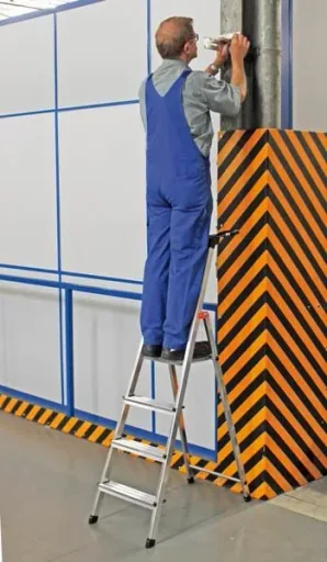 Aluminium stepladder, 6 steps