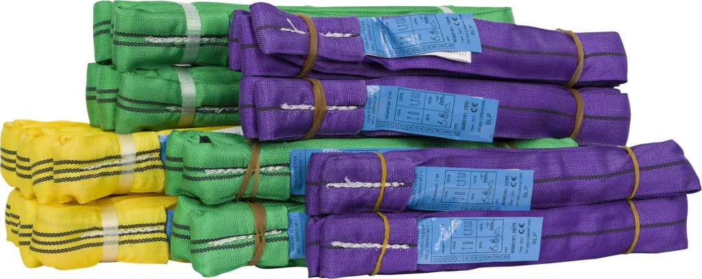Round sling package, 11 pieces in a practical sports bag, 1000-3000 kg load capacity in 1-3 m NL