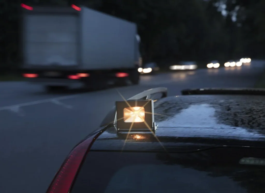 Mini battery LED floodlight with power bank