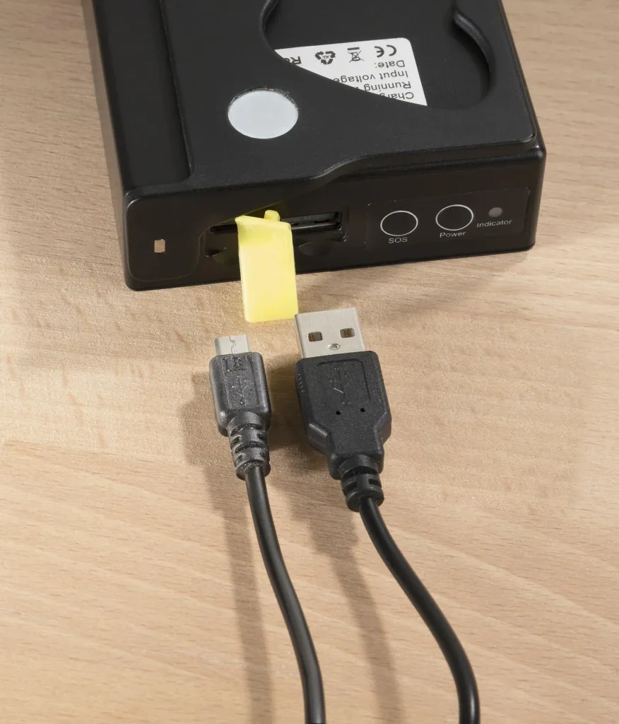 Mini battery LED floodlight with power bank