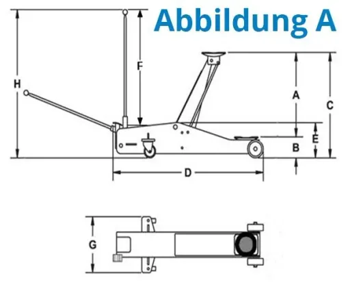 Trolley jack GRH 2.5/510L