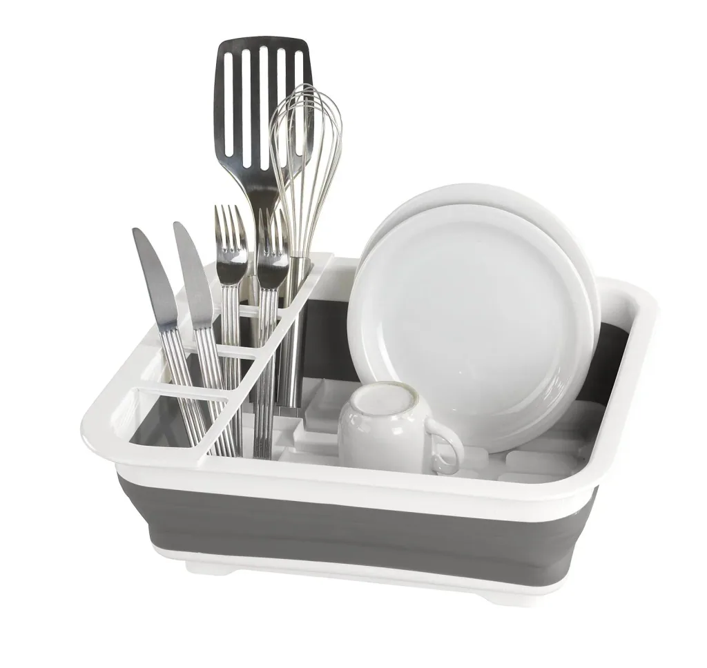 Foldable dish drainer