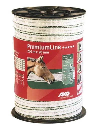 Weidezaunband Premium Line, 200 m, 20 mm.