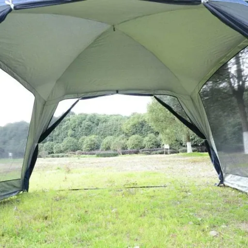 Camping tent dome tent for 5-8 people dark blue
