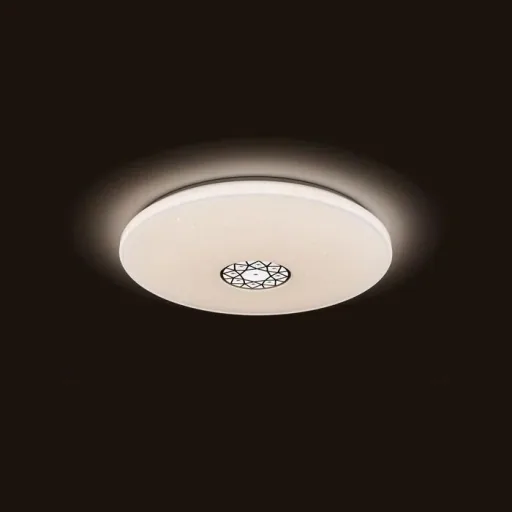 LED ceiling light SHINING ORIENTAL-ORNAMENT 24W 827-860 Ø 370 mm with light temperature change + sleep timer + remote control