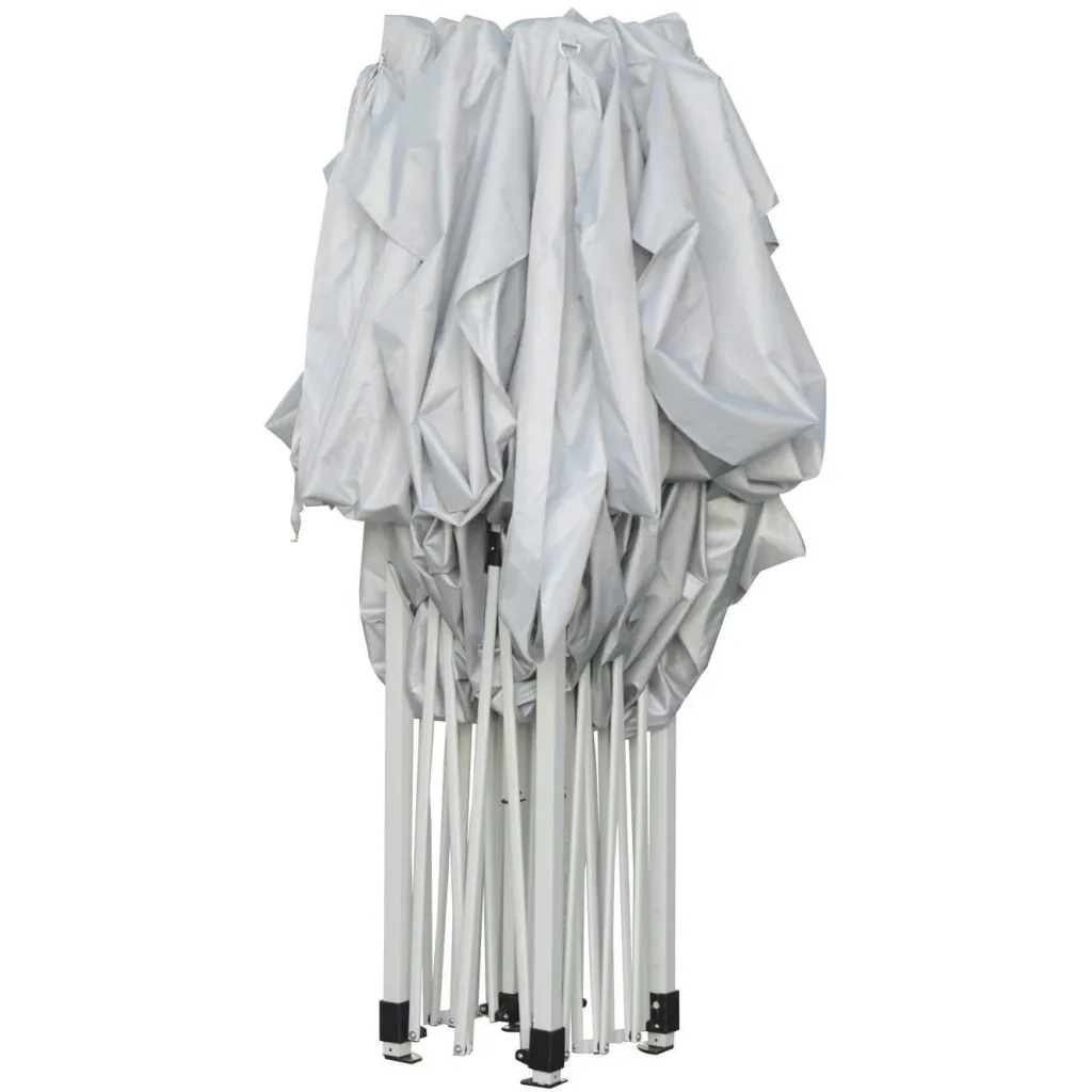 Folding gazebo including 4 side panels white 3x4.5m folding tent party tent