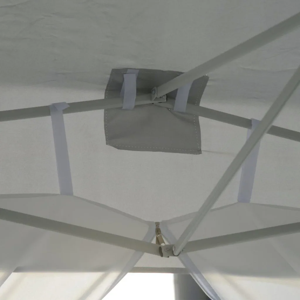 Folding gazebo including 4 side panels white 3x4.5m folding tent party tent