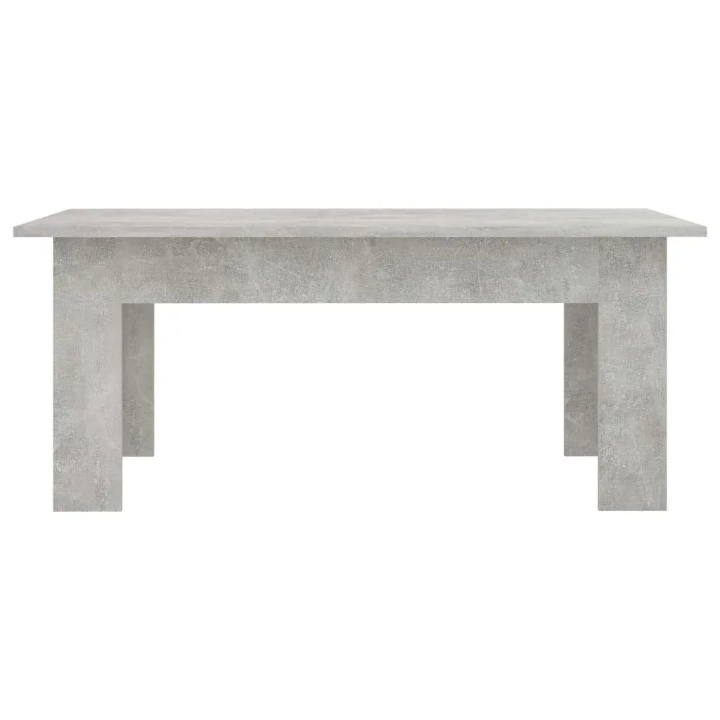 Coffee table 100x60x42 cm chipboard concrete grey